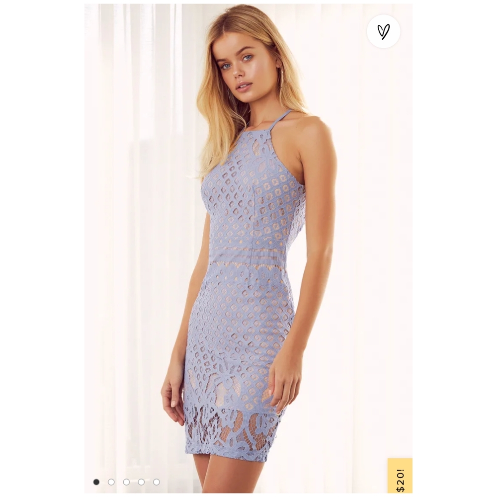 NWT light blue lace dress